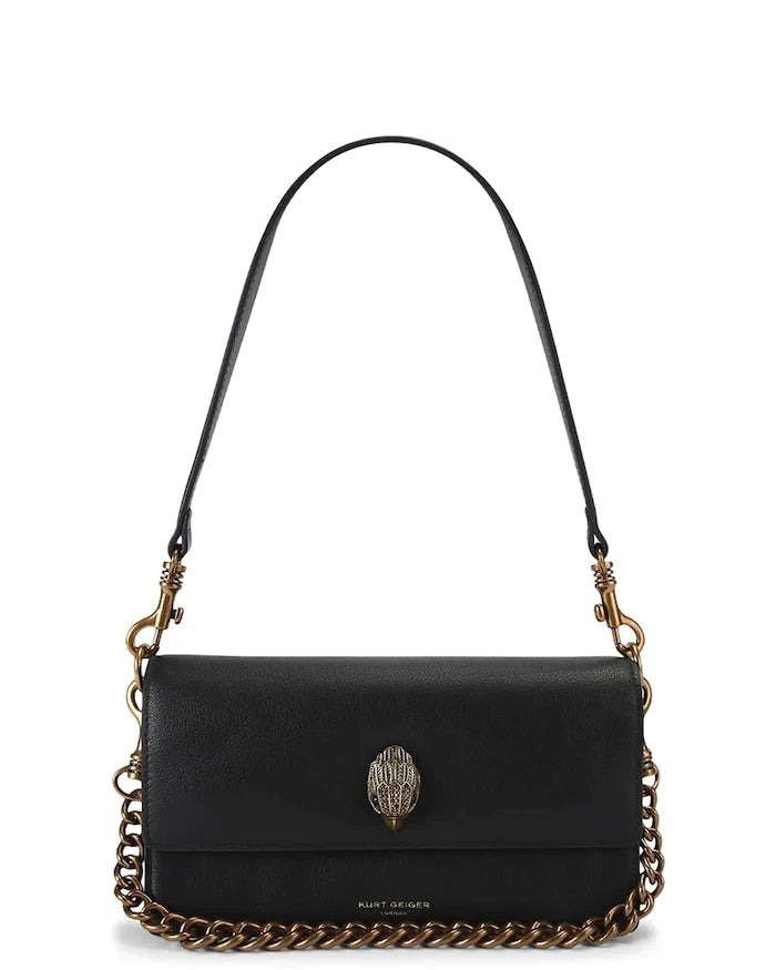 Kurt Geiger London Sloane Soft Shoulder Bag Kadın Deri Crossbody Çanta