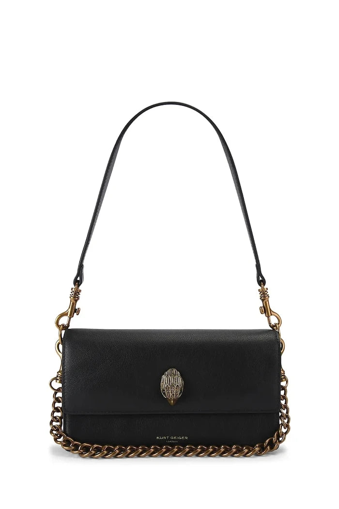 Kurt Geiger London Sloane Soft Shoulder Bag Kadın Deri Crossbody Çanta