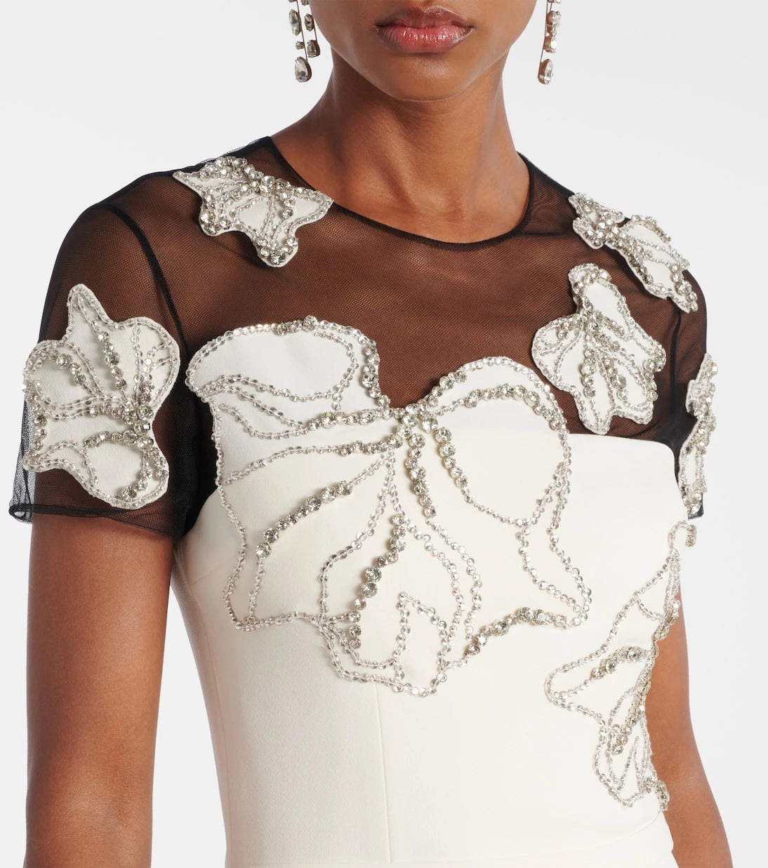 Safiyaa - Embellished crêpe gown