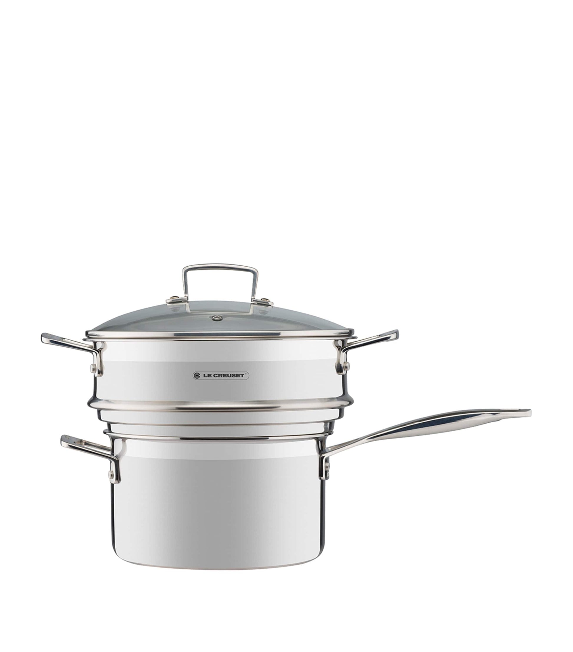 3-Ply Stainless Steel Sauté Multi-Steamer with Glass Lid (24cm)