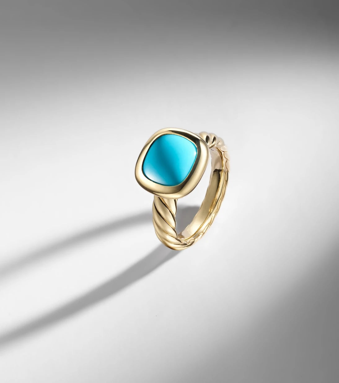 David Yurman - DY Mercer® 18kt gold ring with turquoise