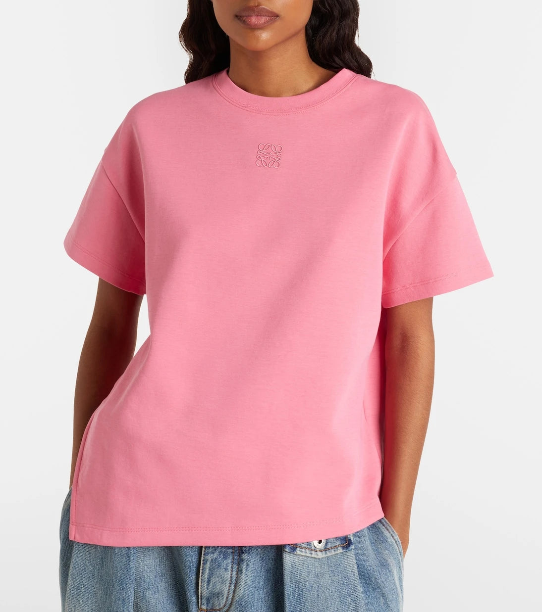Loewe - Anagram cotton-blend jersey T-shirt