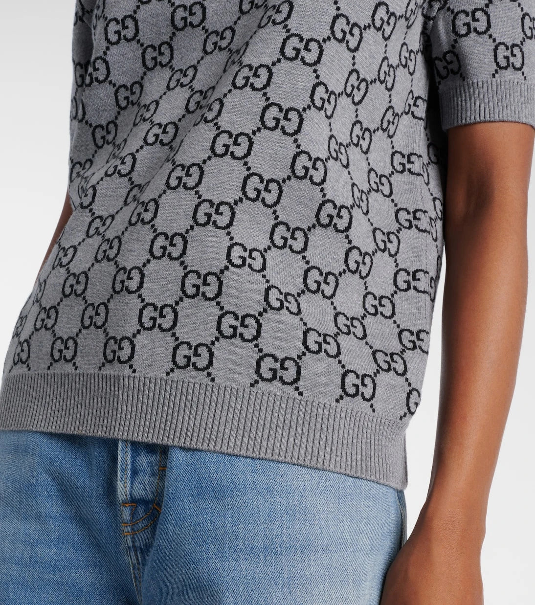 Gucci - GG reversible wool-blend top