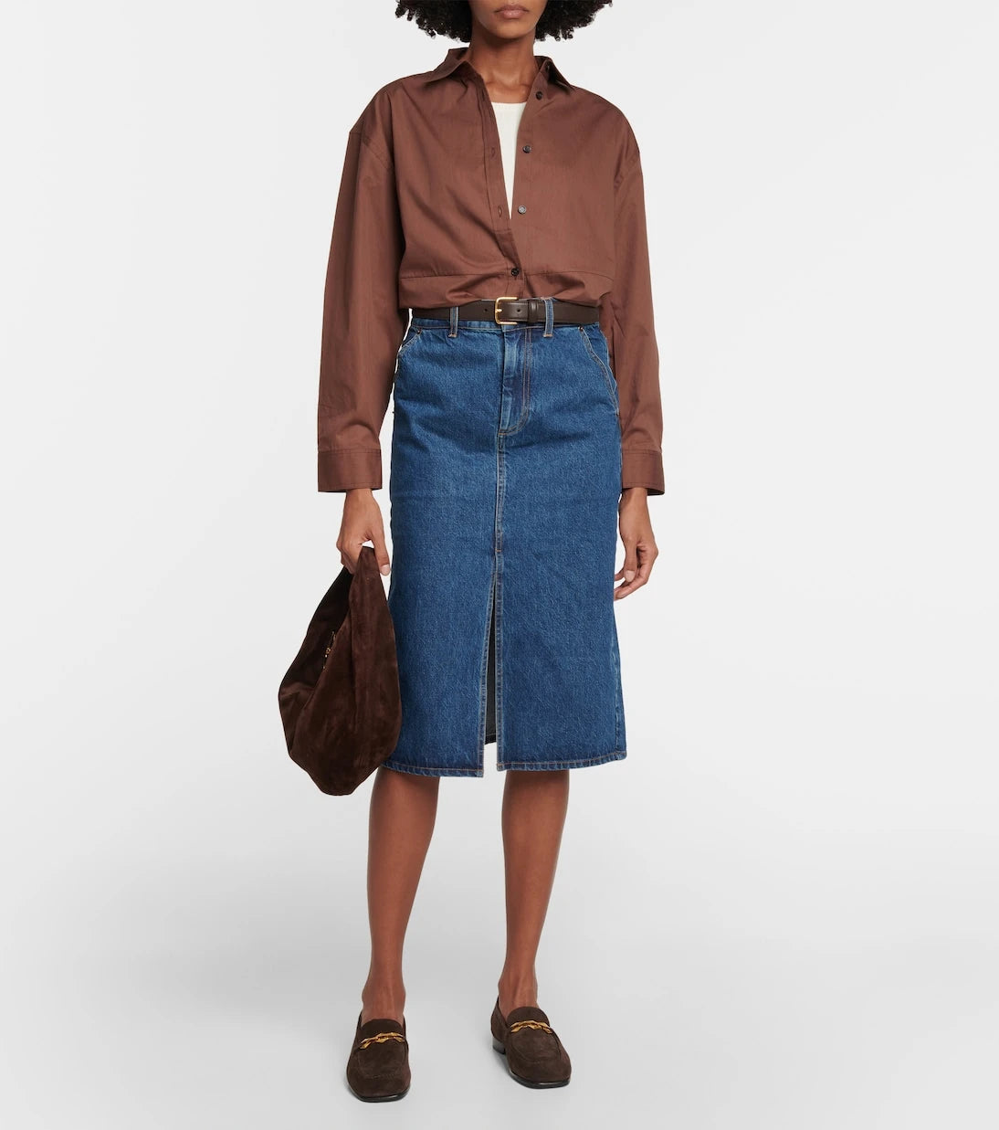 CO - Denim midi skirt