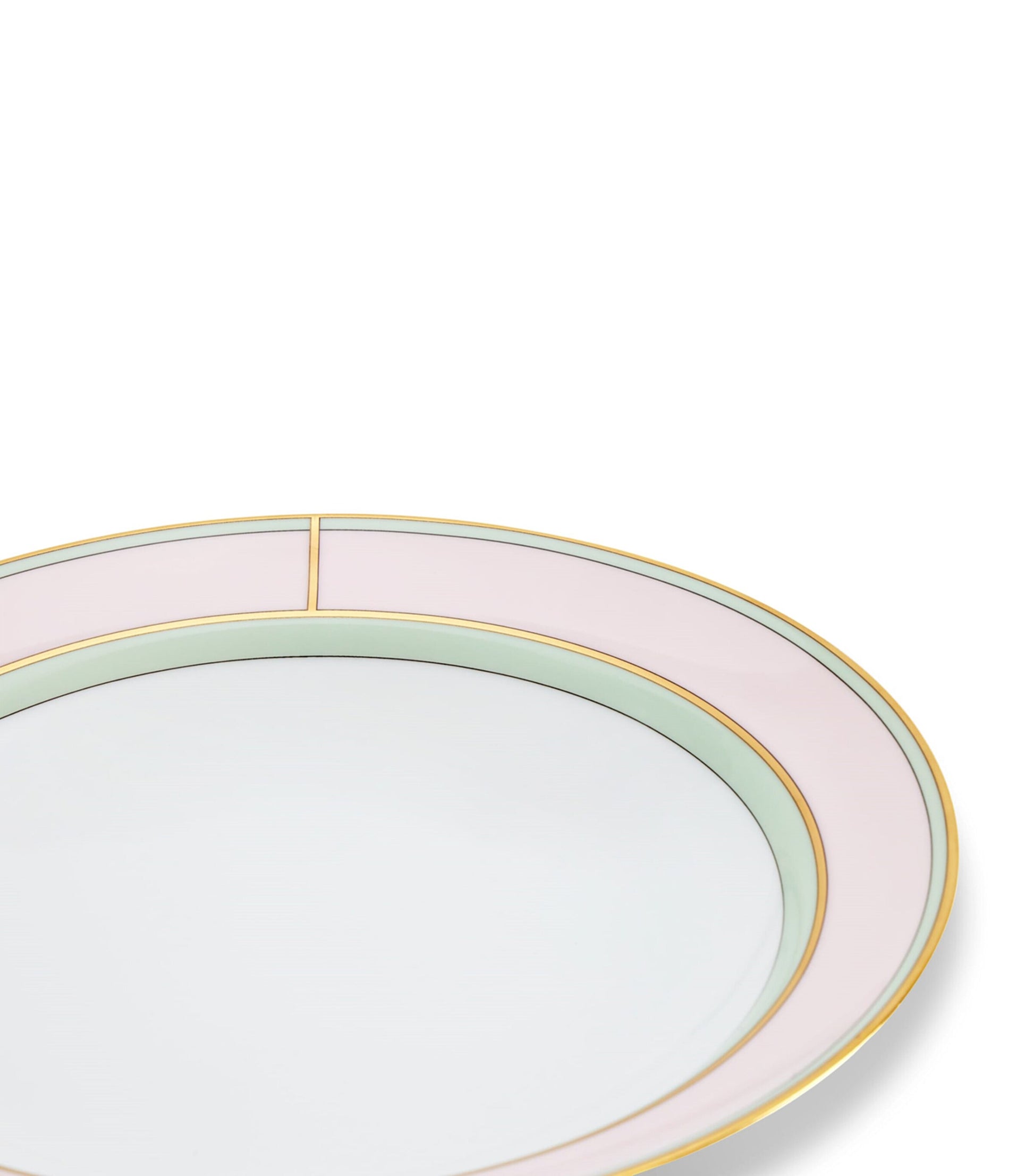 GINORI 1735 Porcelain Colonna Diva Rosa Soup Plate (24cm)