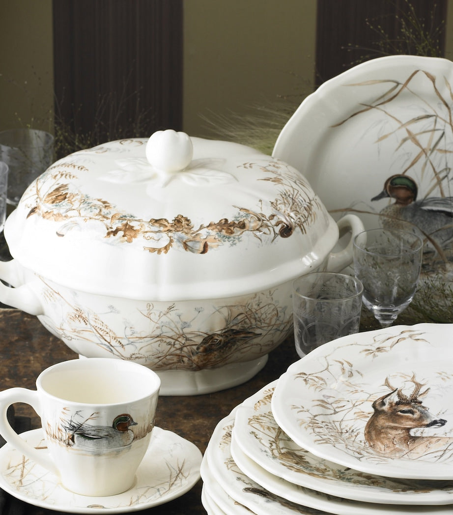 Set of 2 Sologne Teacups and Saucers