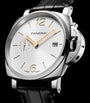 Panerai Stainless Steel and Alligator Luminor Due Watch 42mm