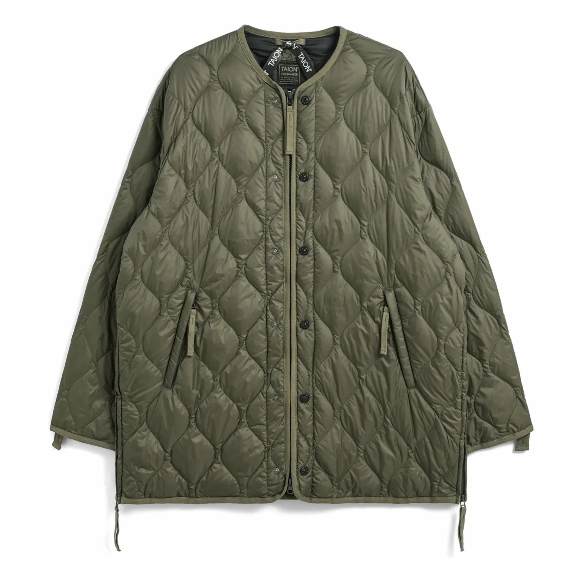 Taion - M65 Liner W-Zip Military Jacket | Olive