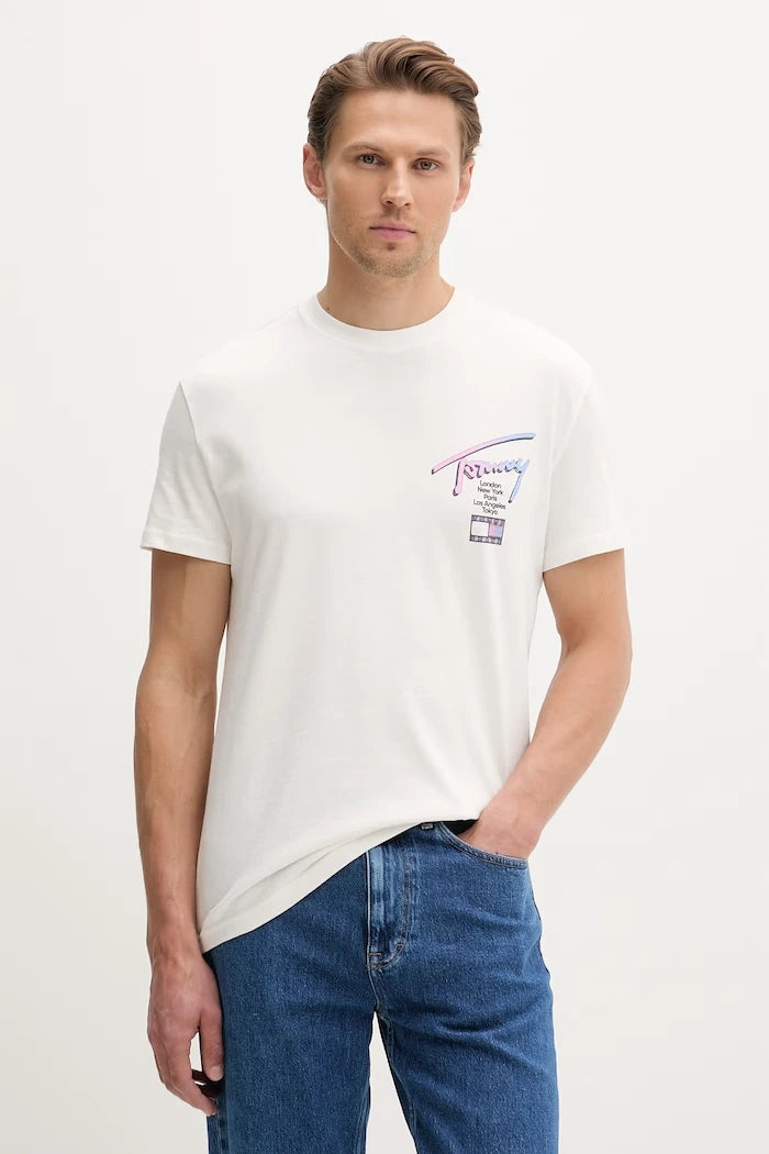 Tommy Jeans Erkek Pamuk Tişört