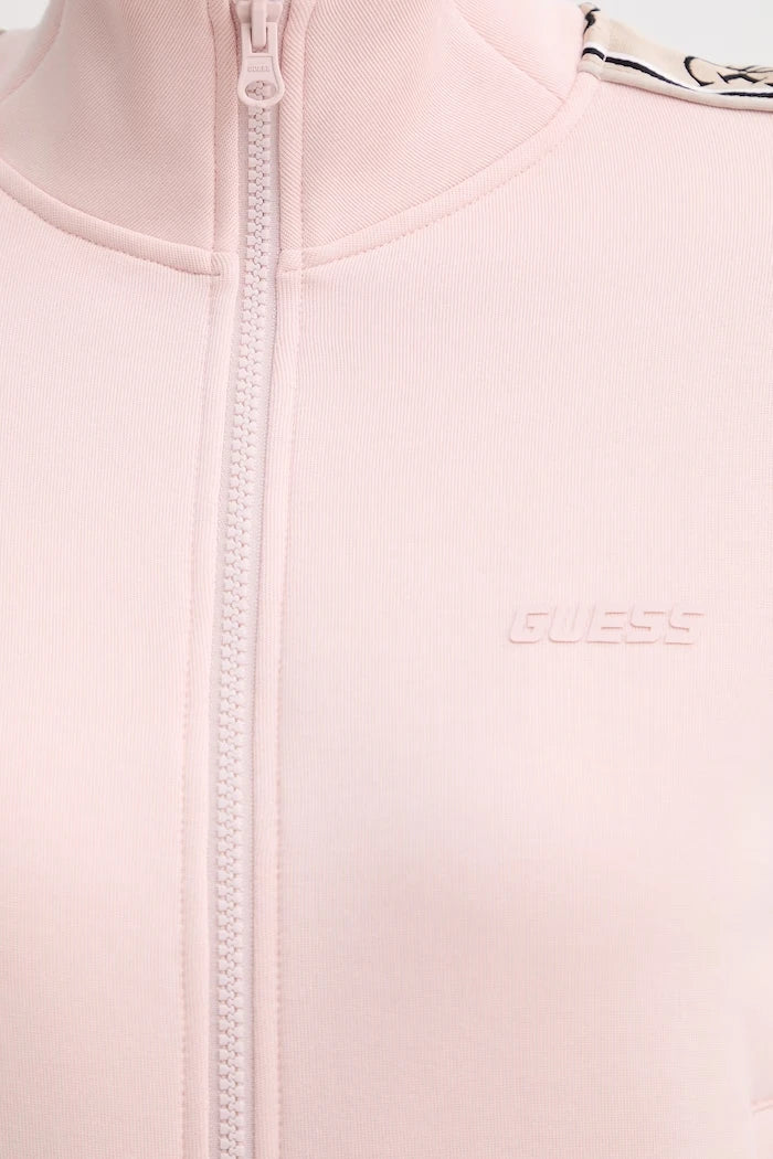 Guess fermuarlı kadın pamuklu sweatshirt BRITNEY