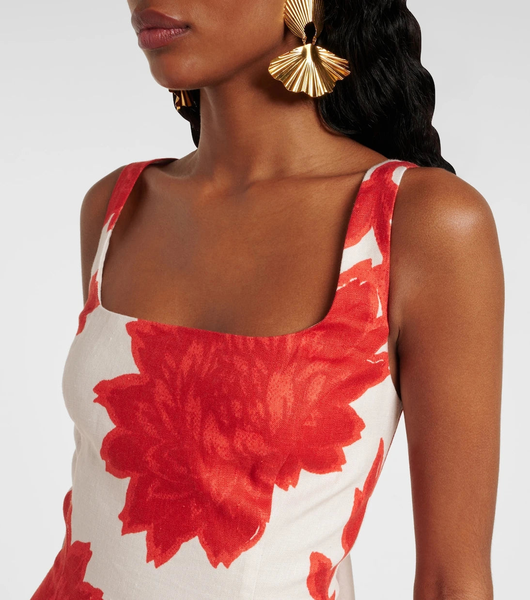 SIR - Floral linen maxi dress