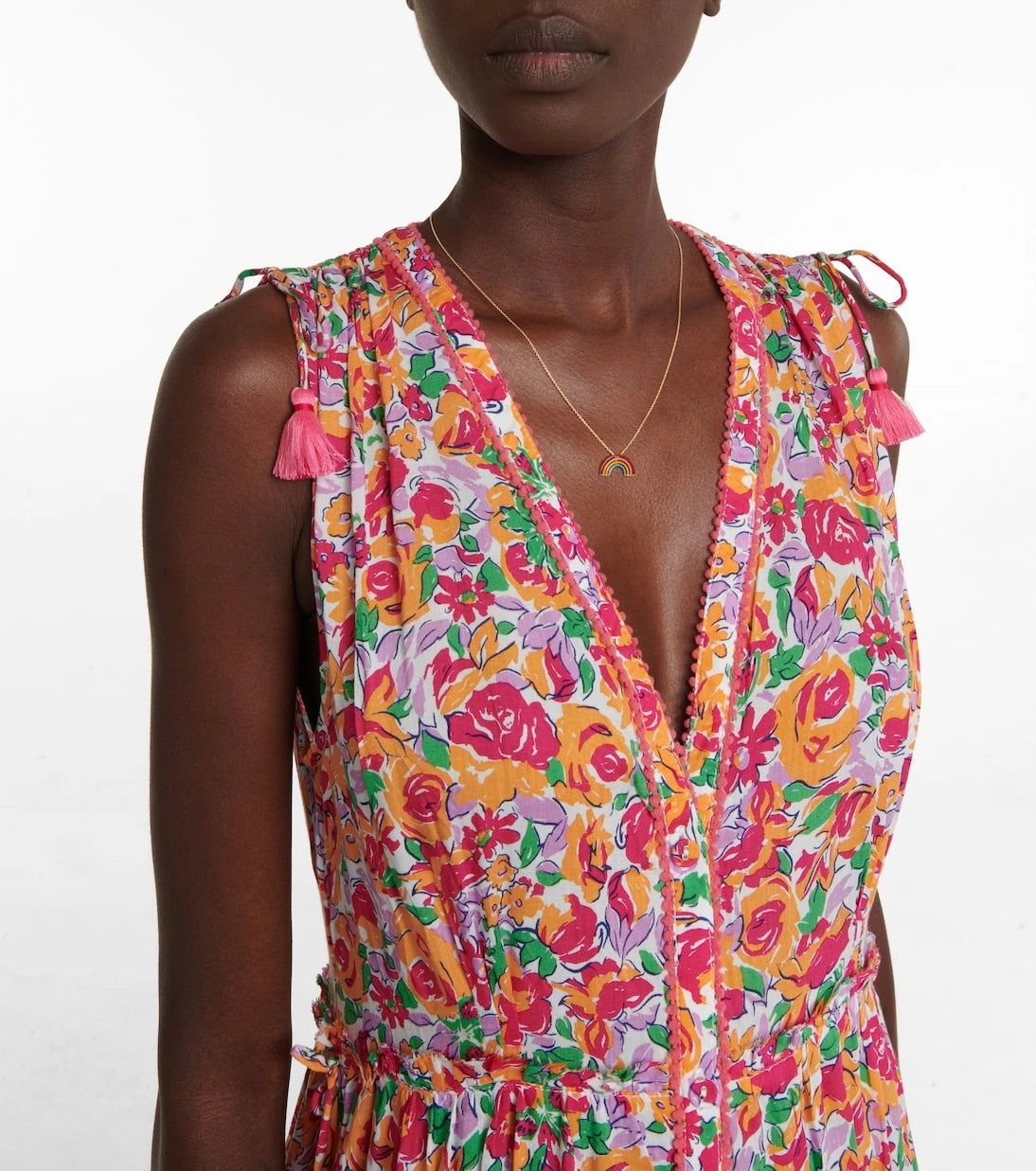 Poupette St Barth - فستان آيفي طويل متعدد الطبقات