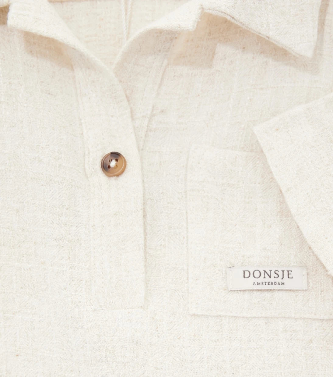 Donsje - قميص بولو من الكتان والقطن Fortt
