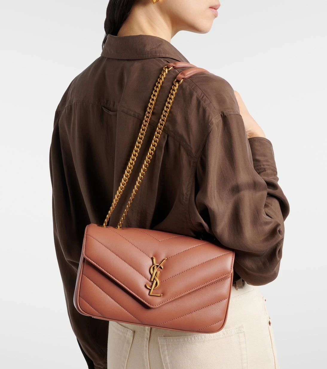 Saint Laurent - Loulou Small leather shoulder bag