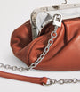 Weekend Max Mara Red Small Leather Pasticcino Clutch Bag