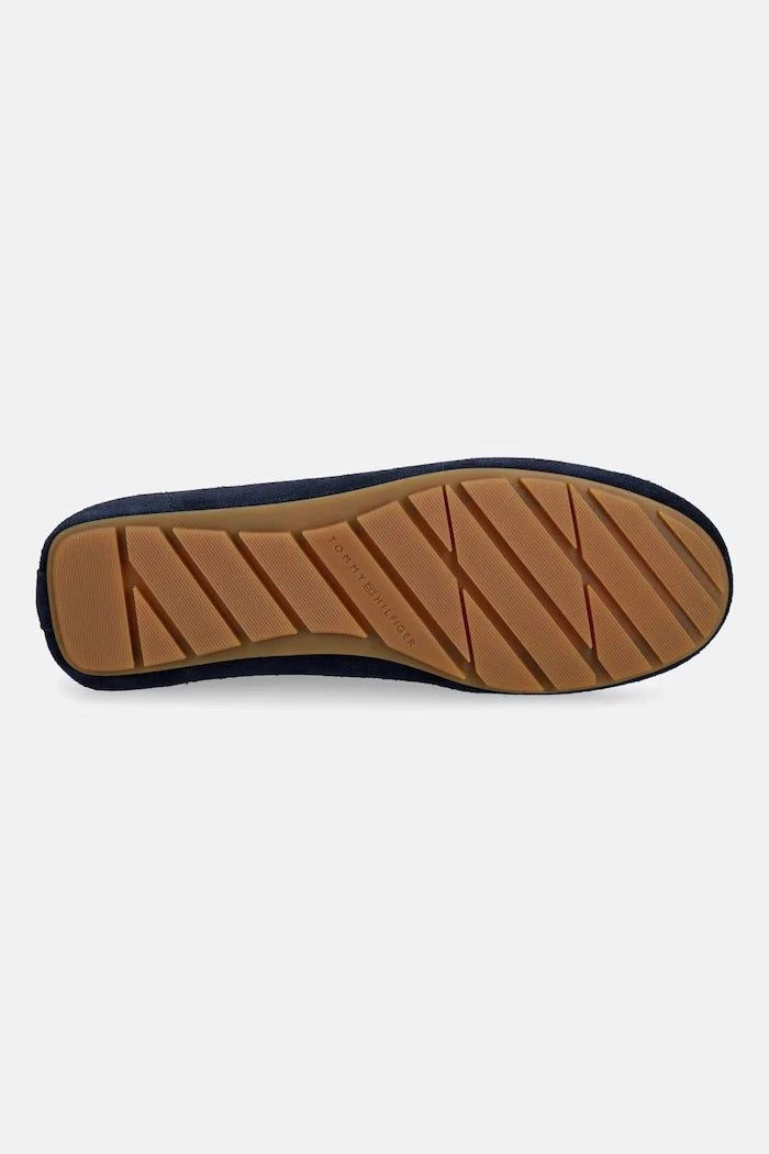Tommy Hilfiger Kadın Süet Mokasen FLAG SOFT SUEDE DRIVER LOAFER
