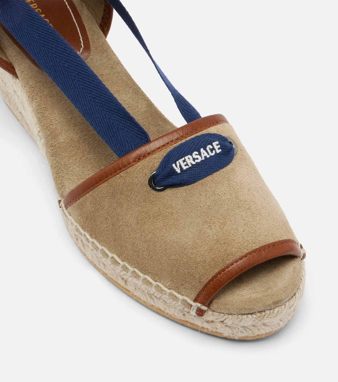 Versace - Lola suede espadrille wedges