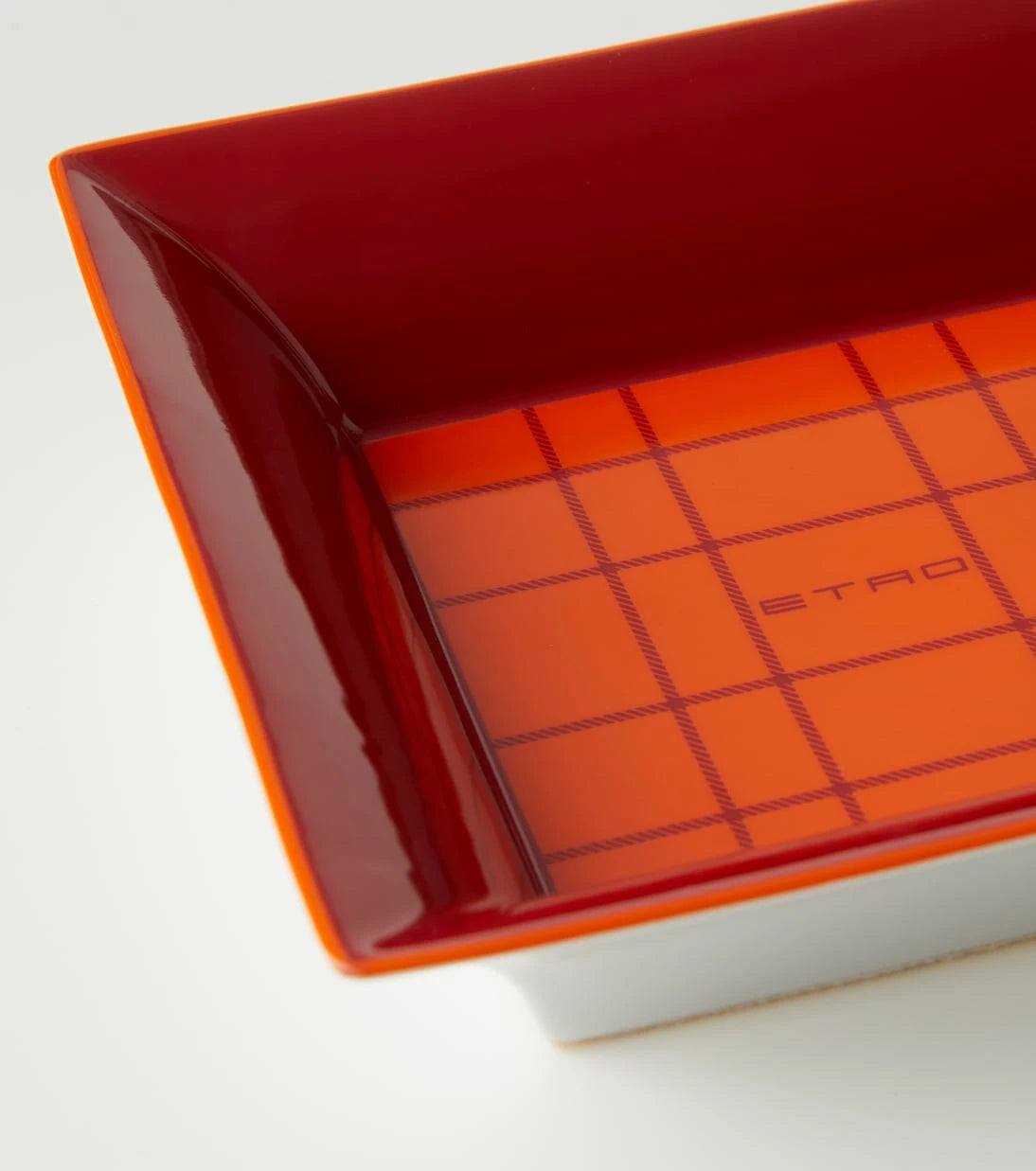 Etro - Checked porcelain tray