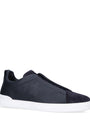 Zegna Leather Triple Stitch Sneakers