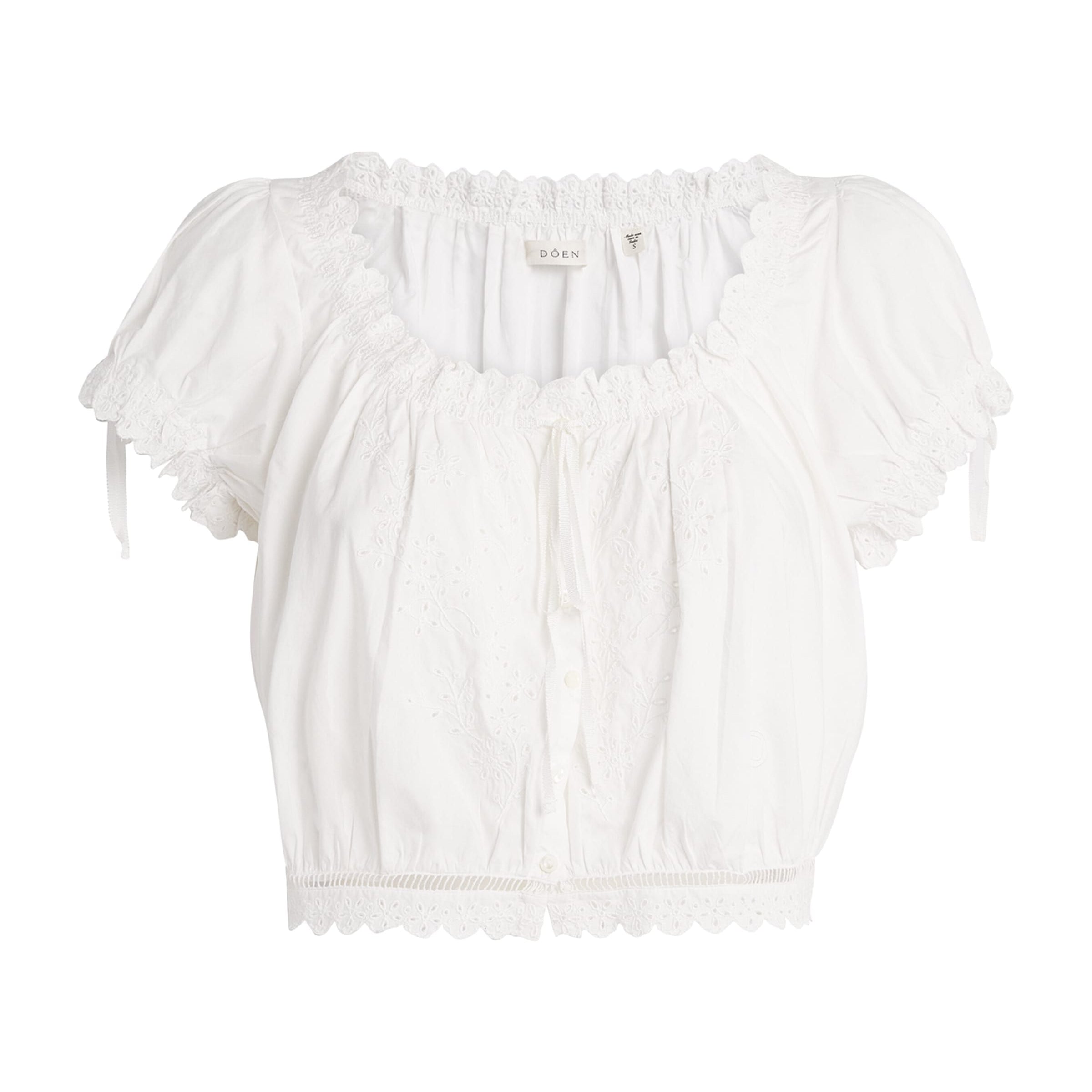 DÔEN White Organic Cotton Nera Blouse
