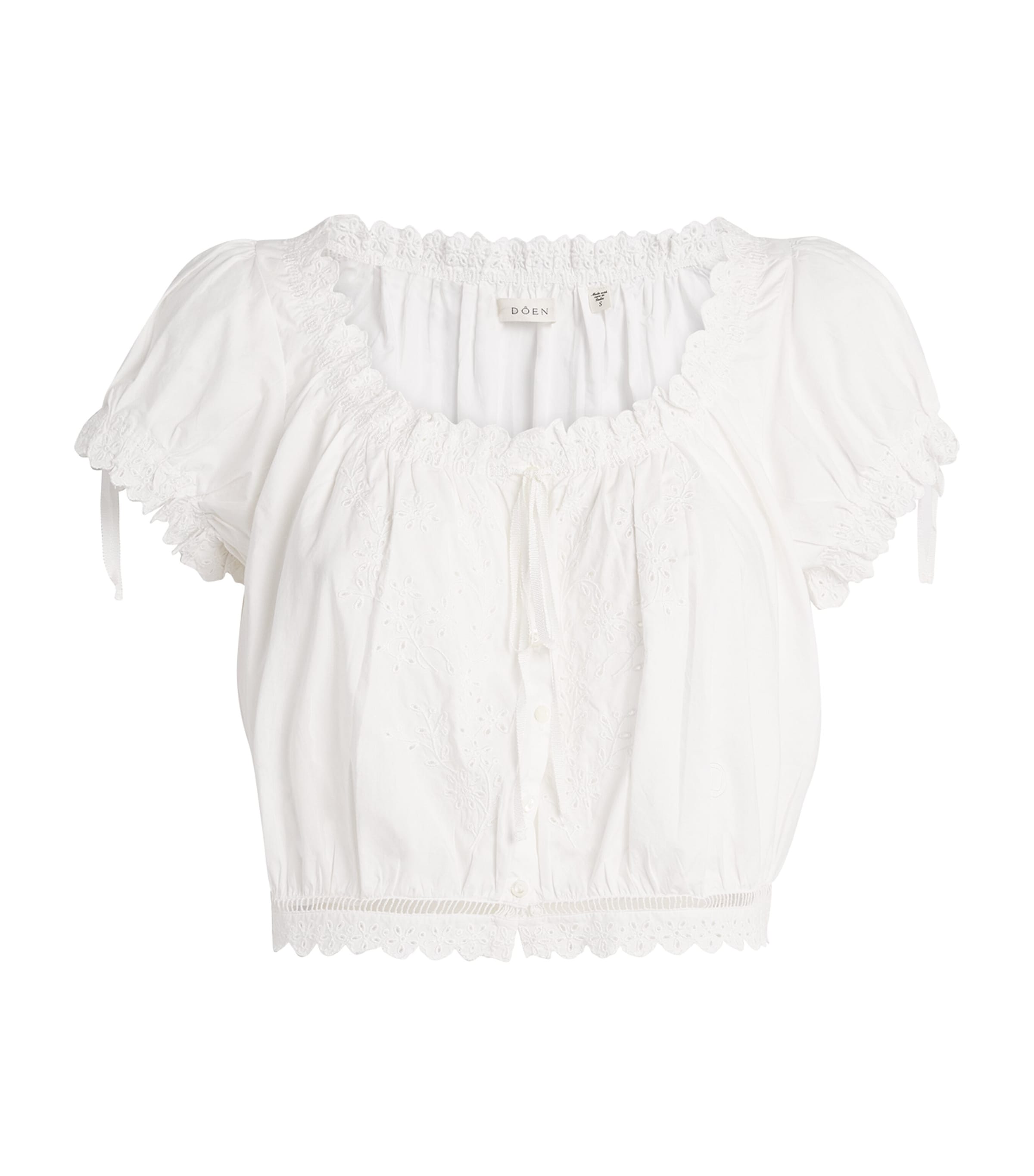 DÔEN White Organic Cotton Nera Blouse