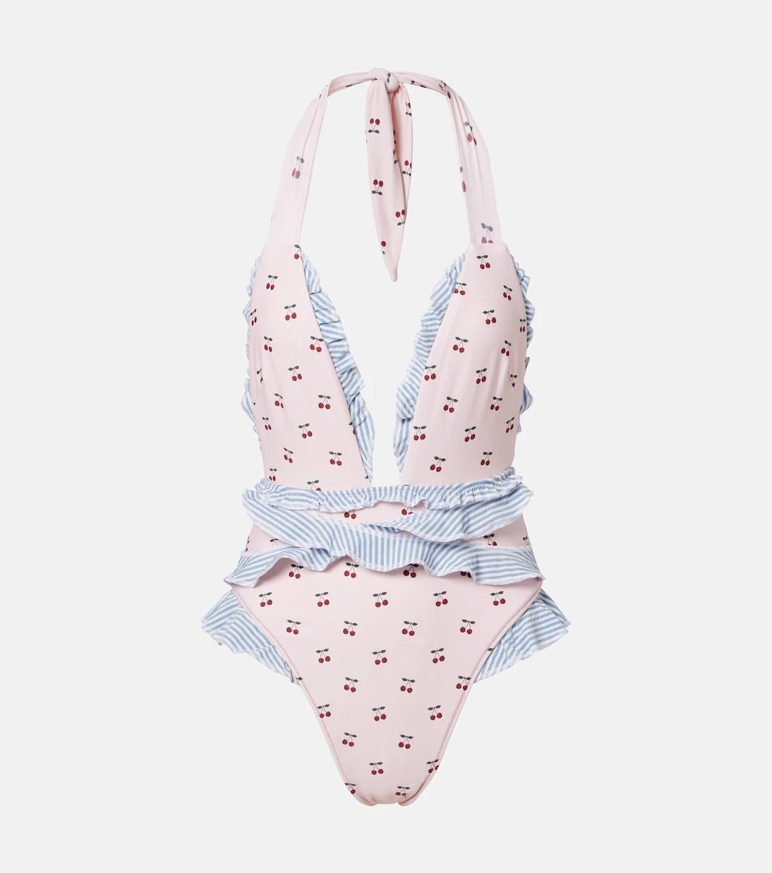 Montce - Tropez printed ruffled swimsuit