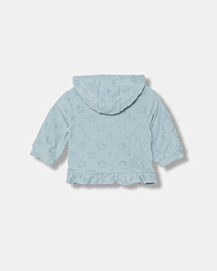 United Colors of Benetton pamuklu çocuklar için fermuarlı kapüşonlu sweatshirt
