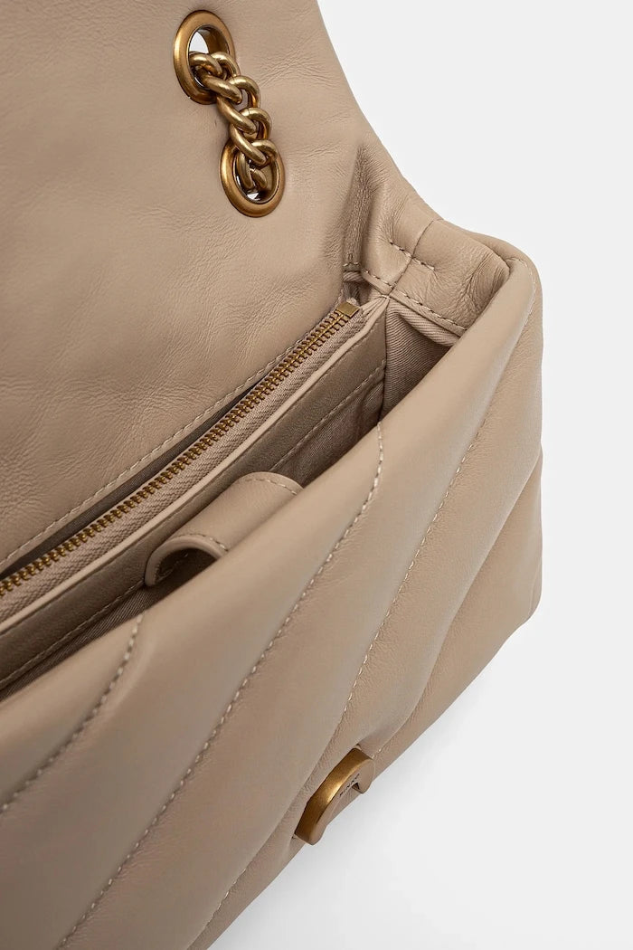 Pinko kadın deri crossbody çanta