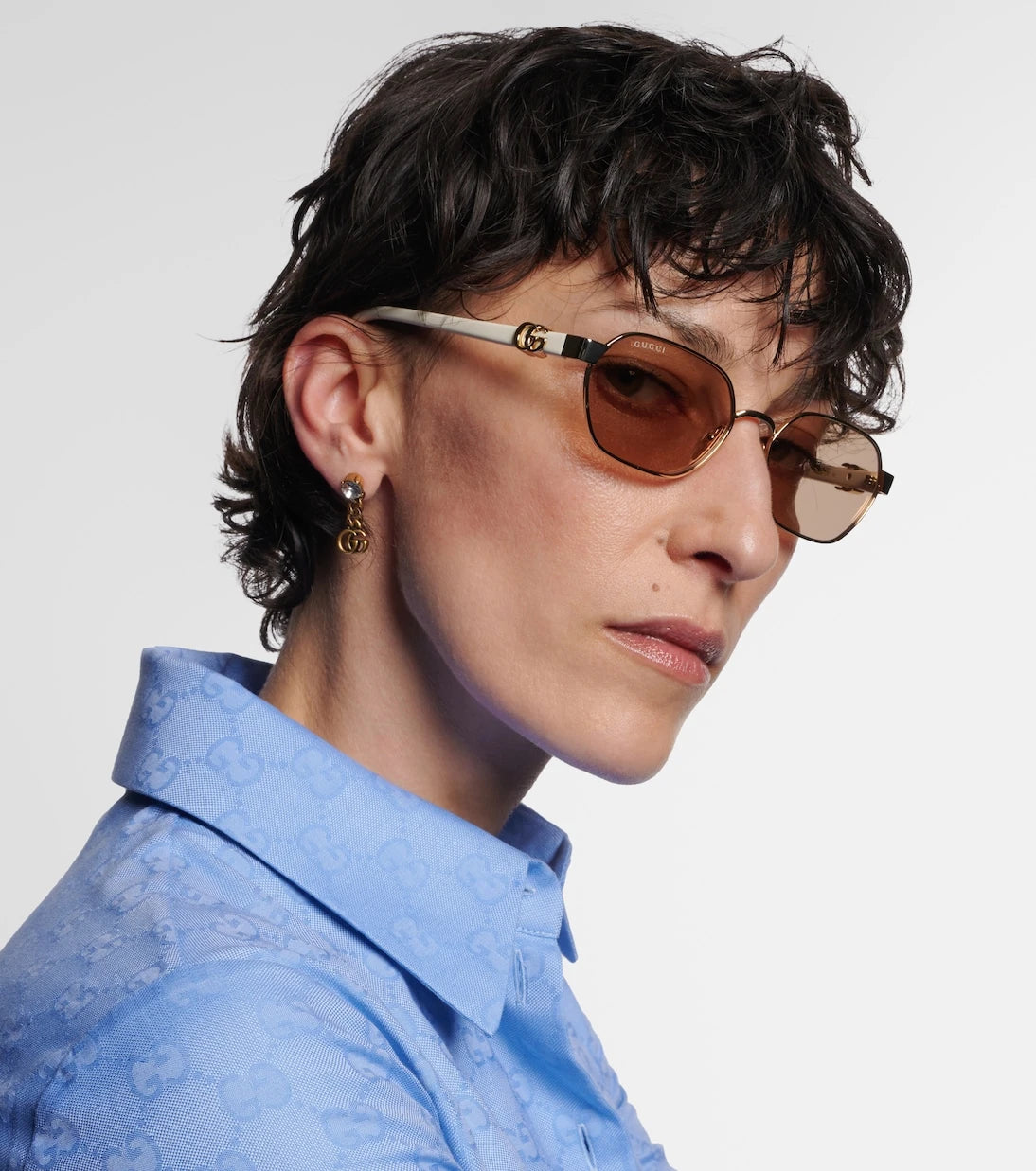 Gucci - Running Mini rectangular sunglasses
