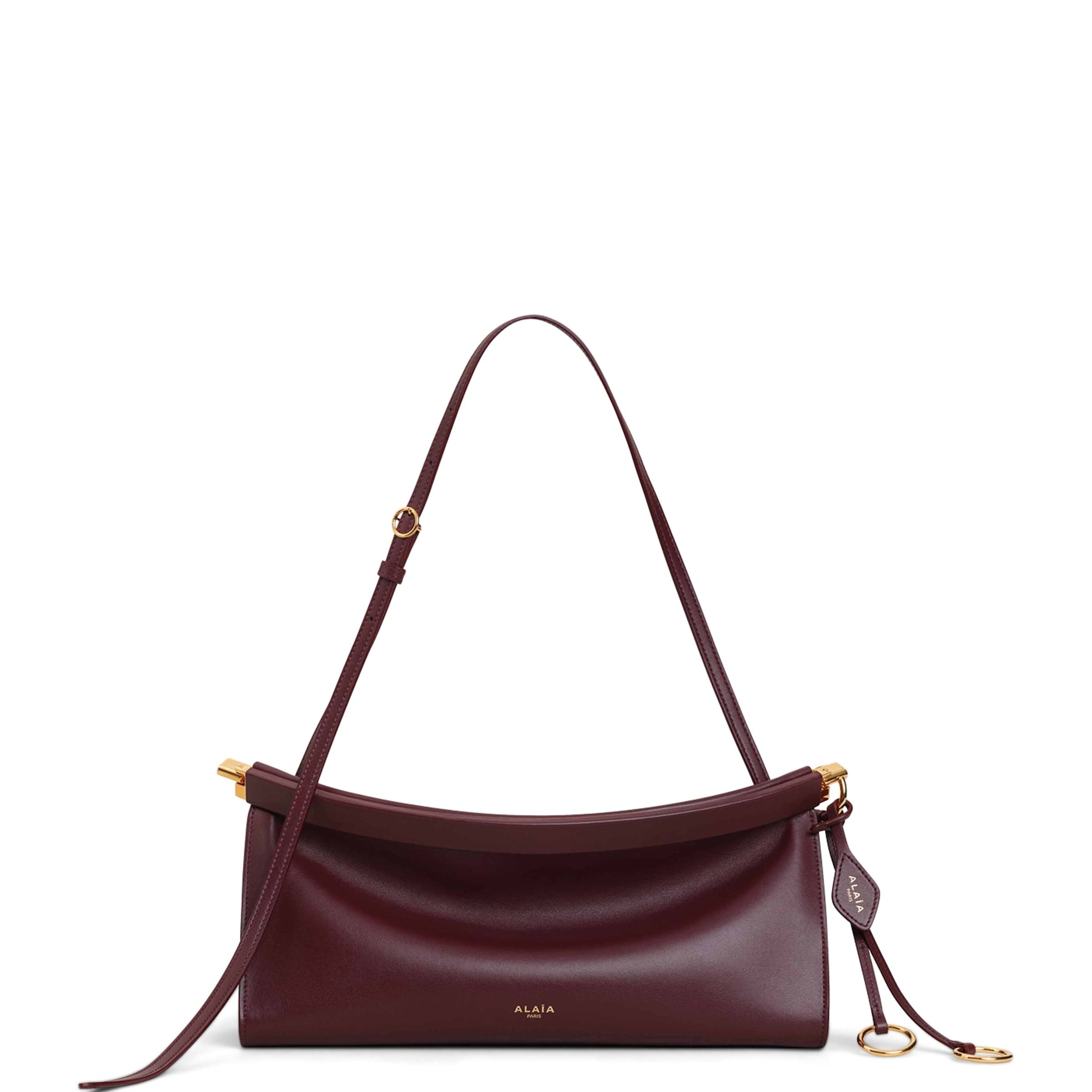 Alaïa Medium Leather Le Click East West Shoulder Bag
