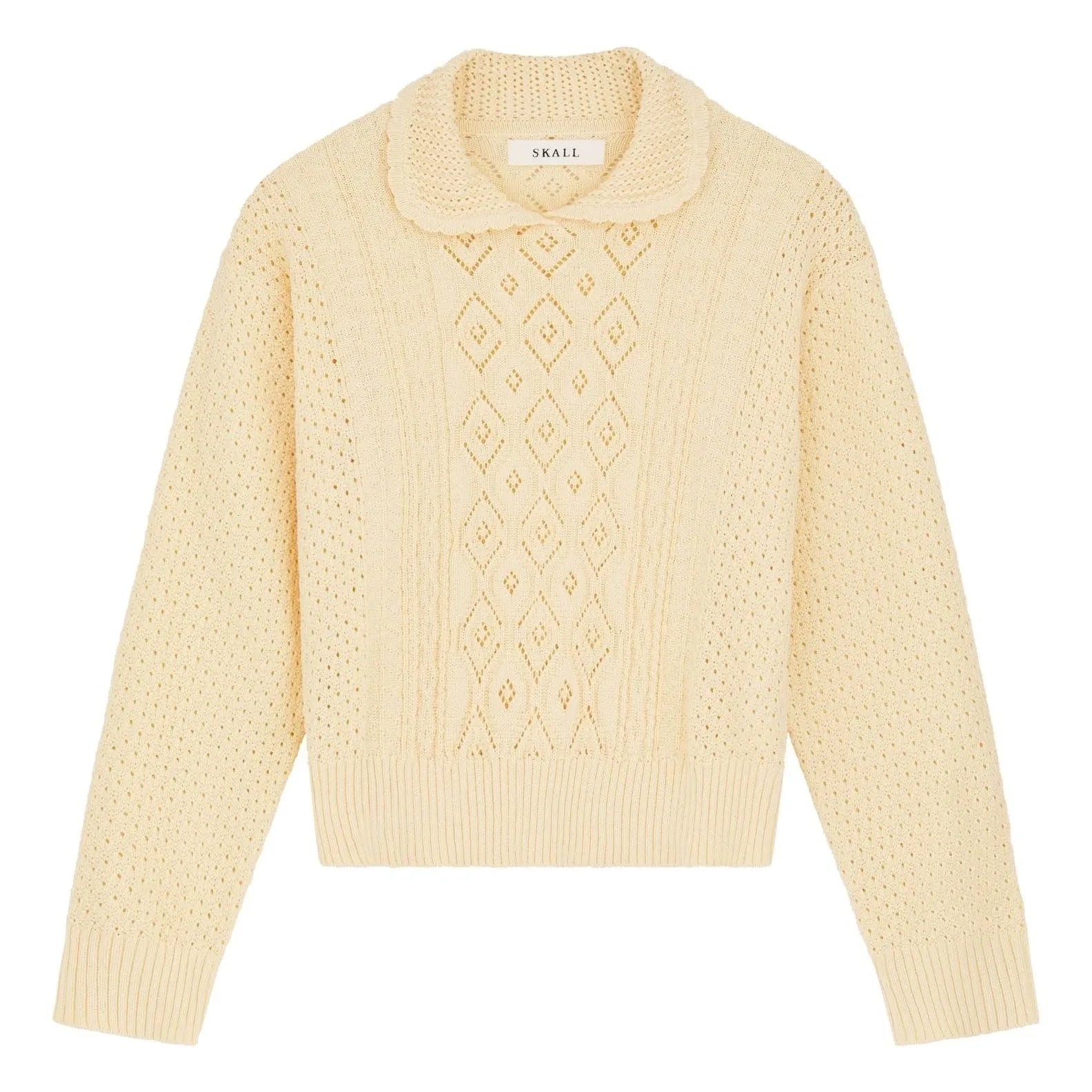 Skall Studio - Alexa Cotton sweater | Pale yellow