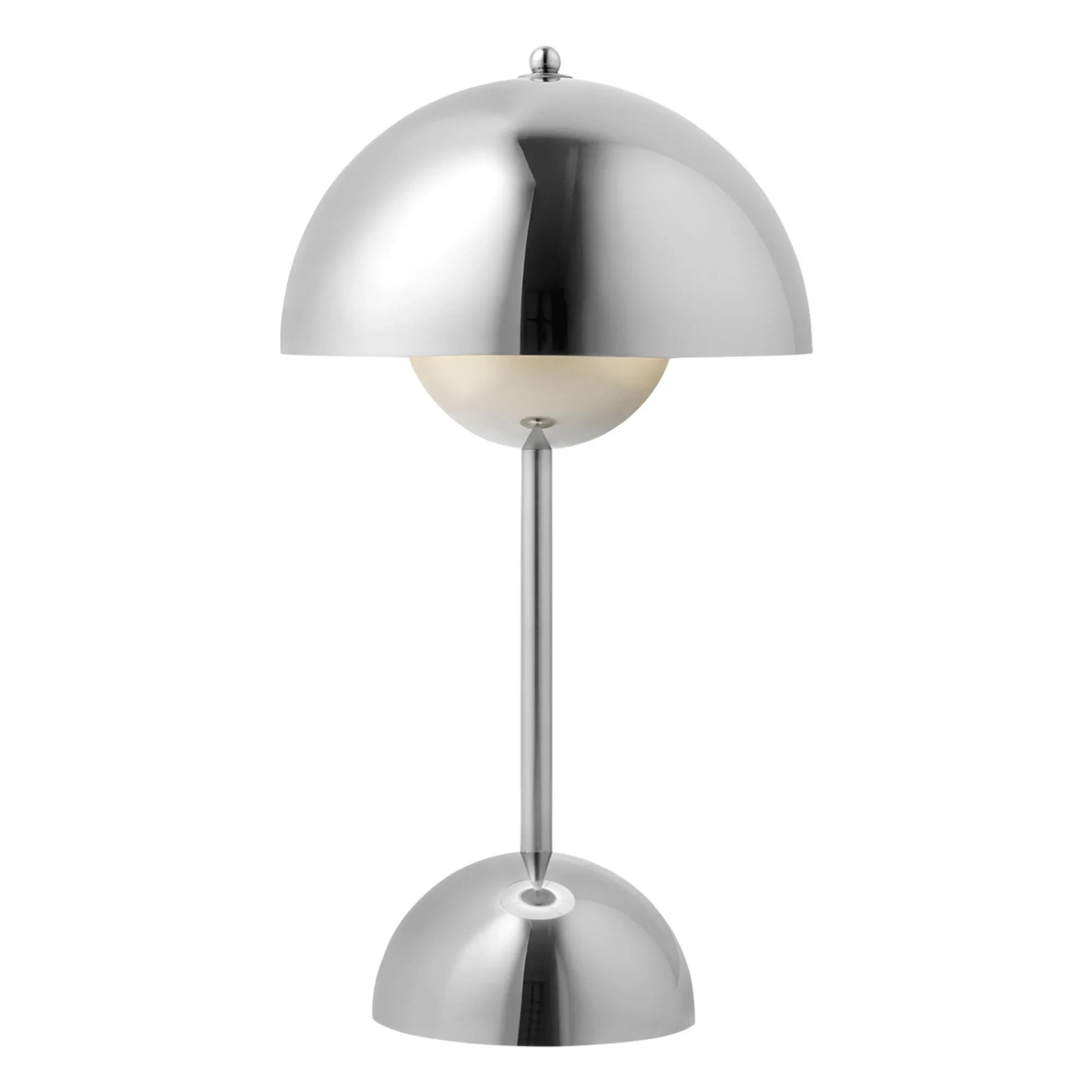 & Tradition - VP9 Flowerpot Portable Table Lamp, Vernon Panton | Chrome
