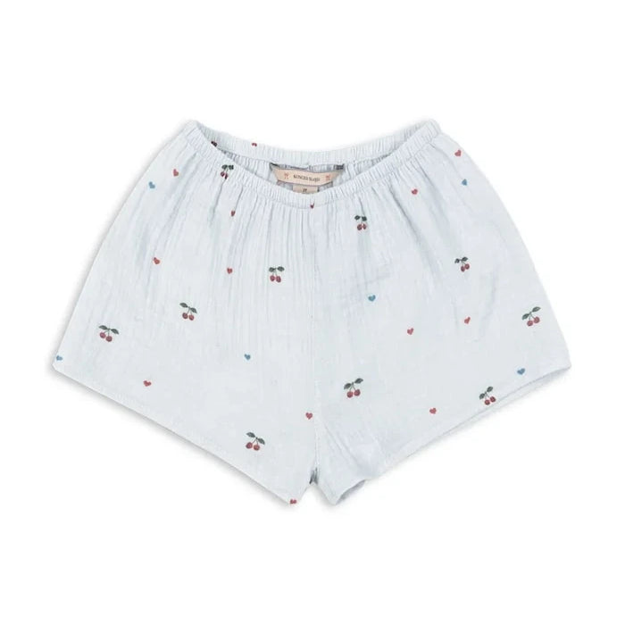 Konges Sløjd çocuklar için pamuk kısa şort COCO MINI SHORTS GOTS