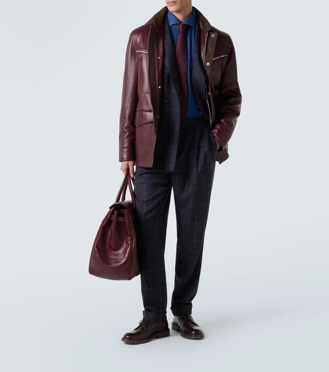 Brunello Cucinelli - Leather Derby shoes