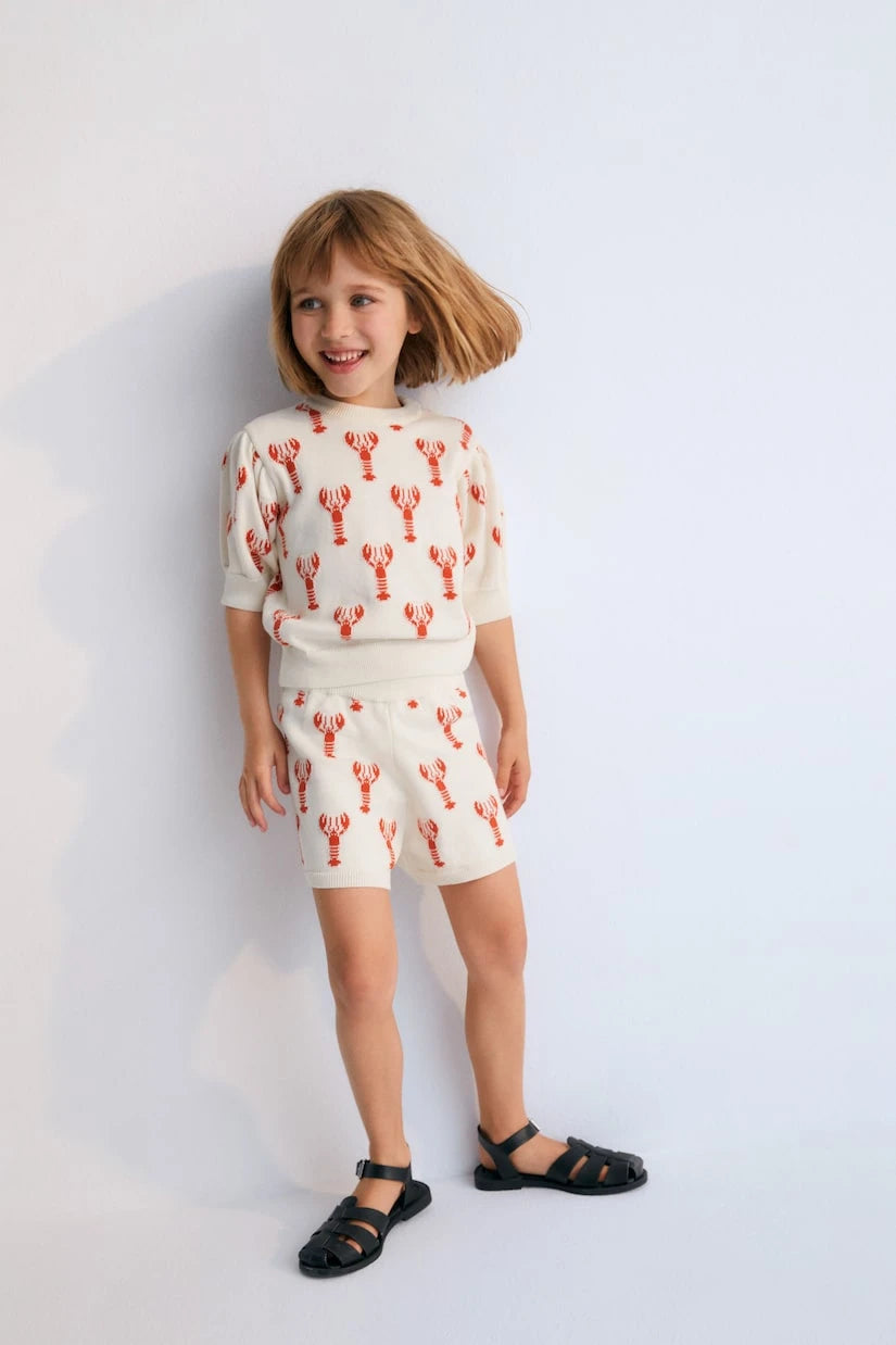 The New Society - Oia intarsia cotton top
