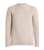 Eleventy Beige Wool Embroidered Sweater
