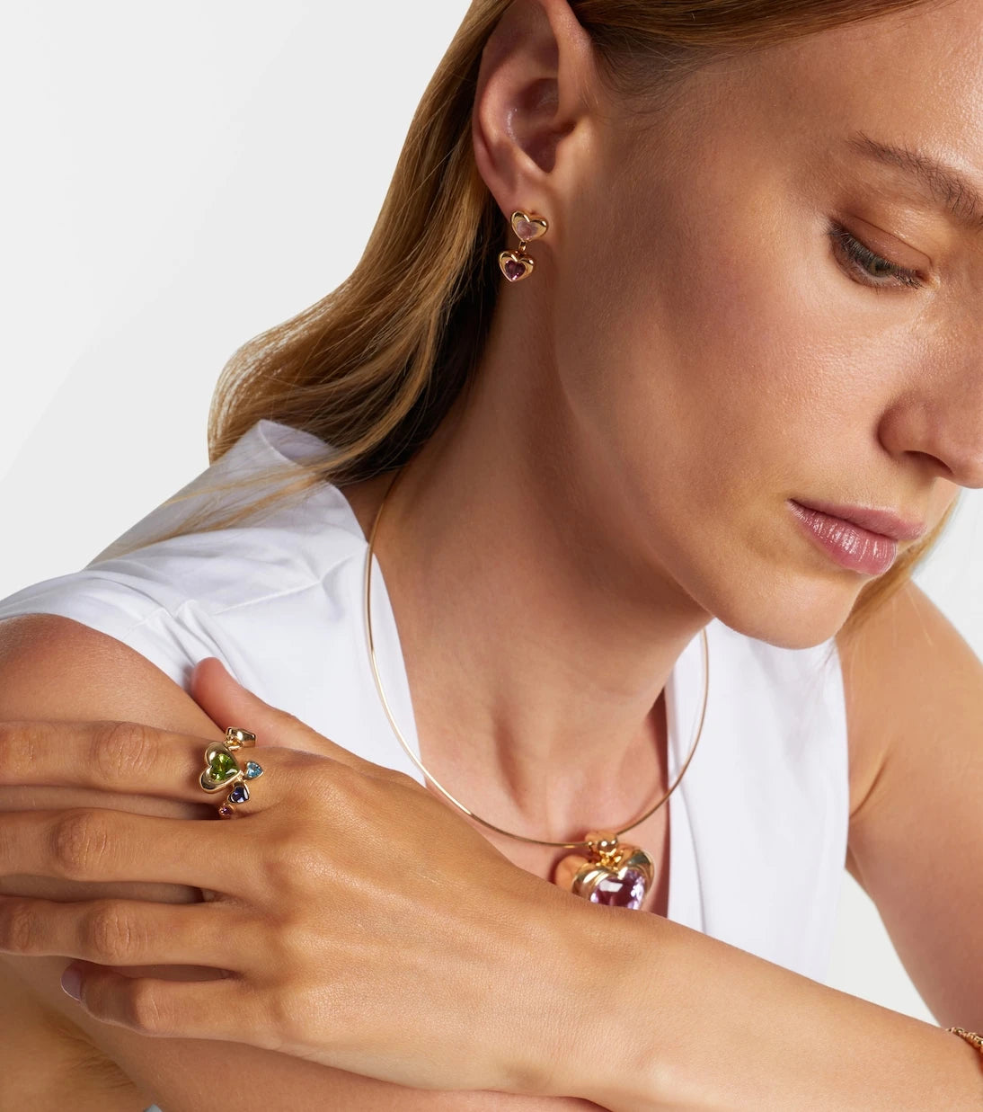 Roxanne First - Safir taşlı 14 ayar altın yüzük