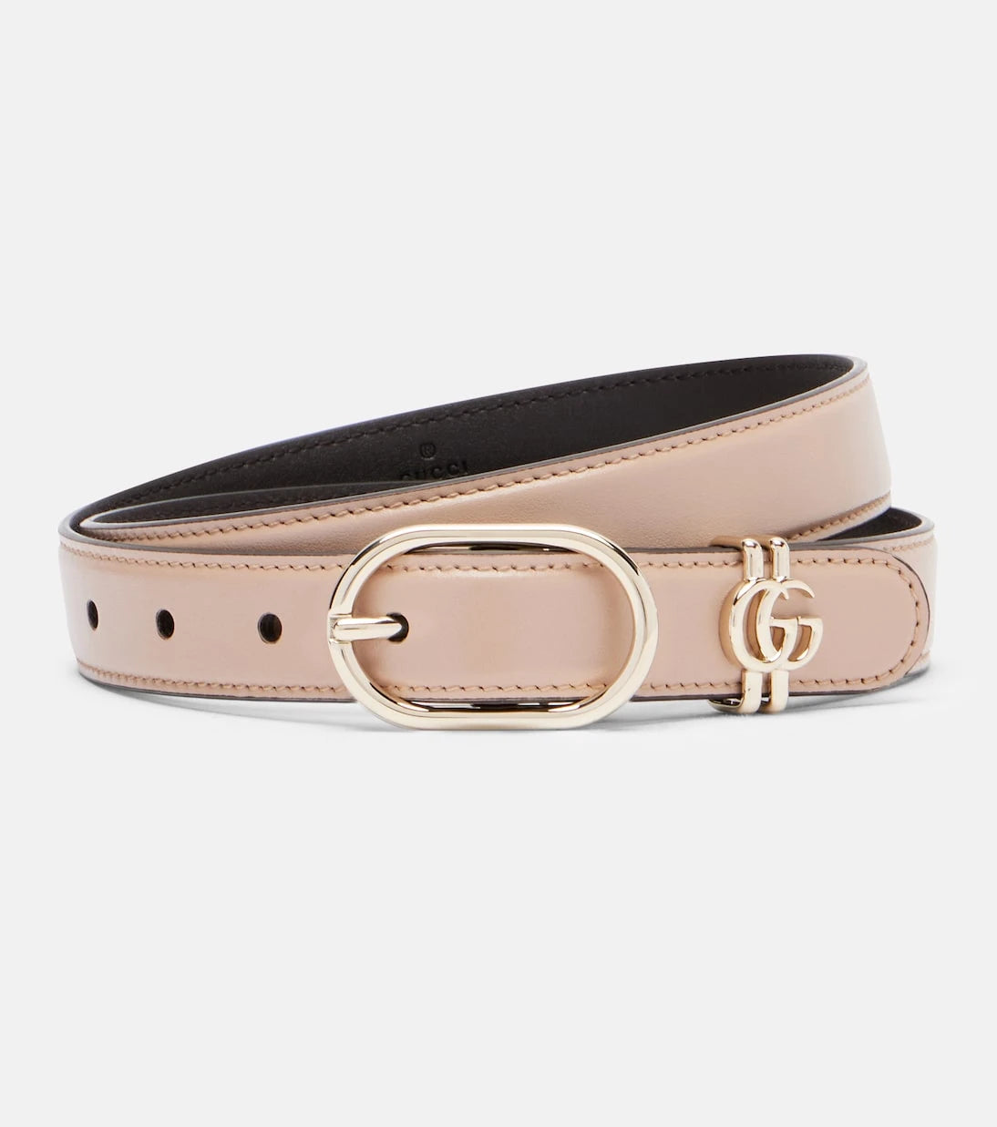 Gucci - Double G leather belt