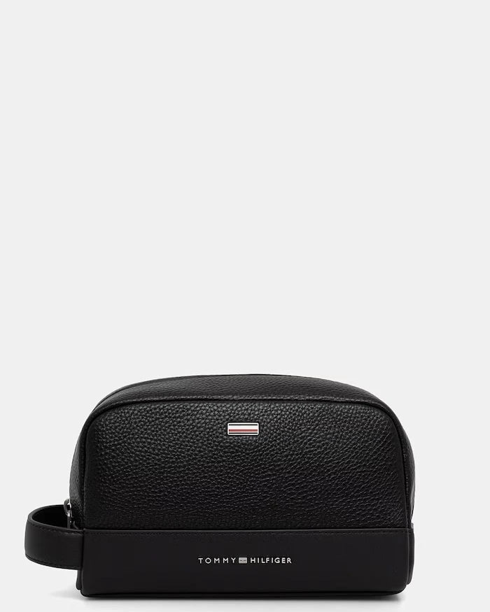 Tommy Hilfiger erkek suni deri kozmetik çantası