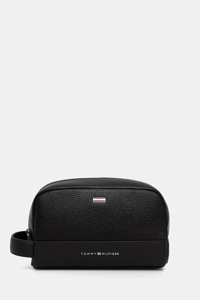 Tommy Hilfiger erkek suni deri kozmetik çantası