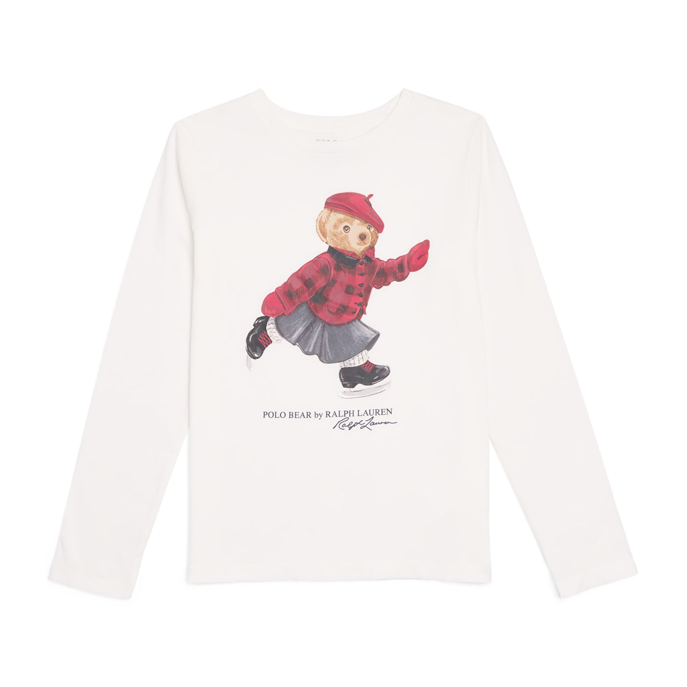 Ralph Lauren Kids Skating Polo Bear Long-Sleeve T-Shirt (2-7 Years)
