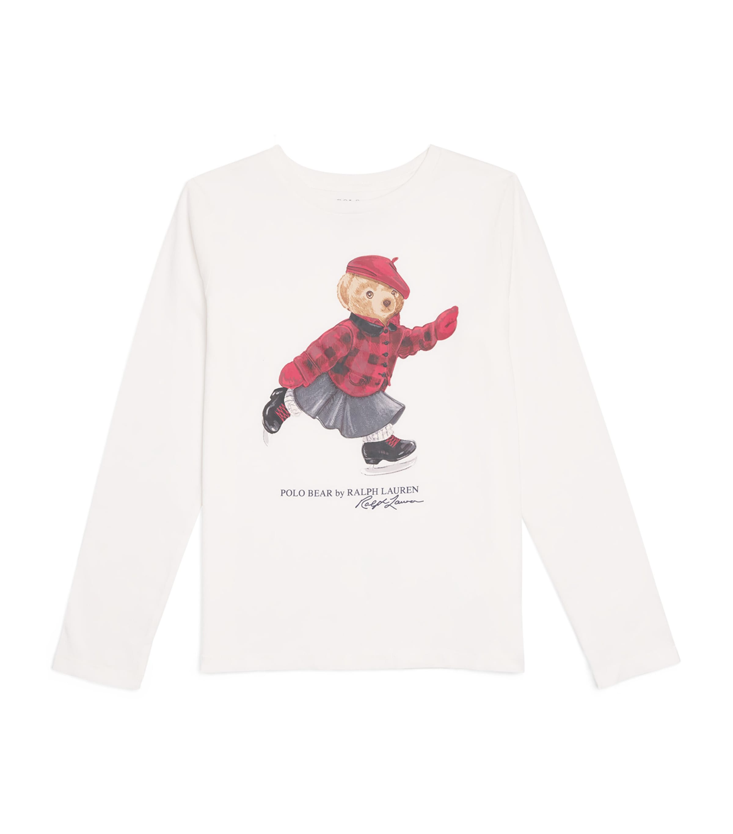 Ralph Lauren Kids Skating Polo Bear Long-Sleeve T-Shirt (2-7 Years)