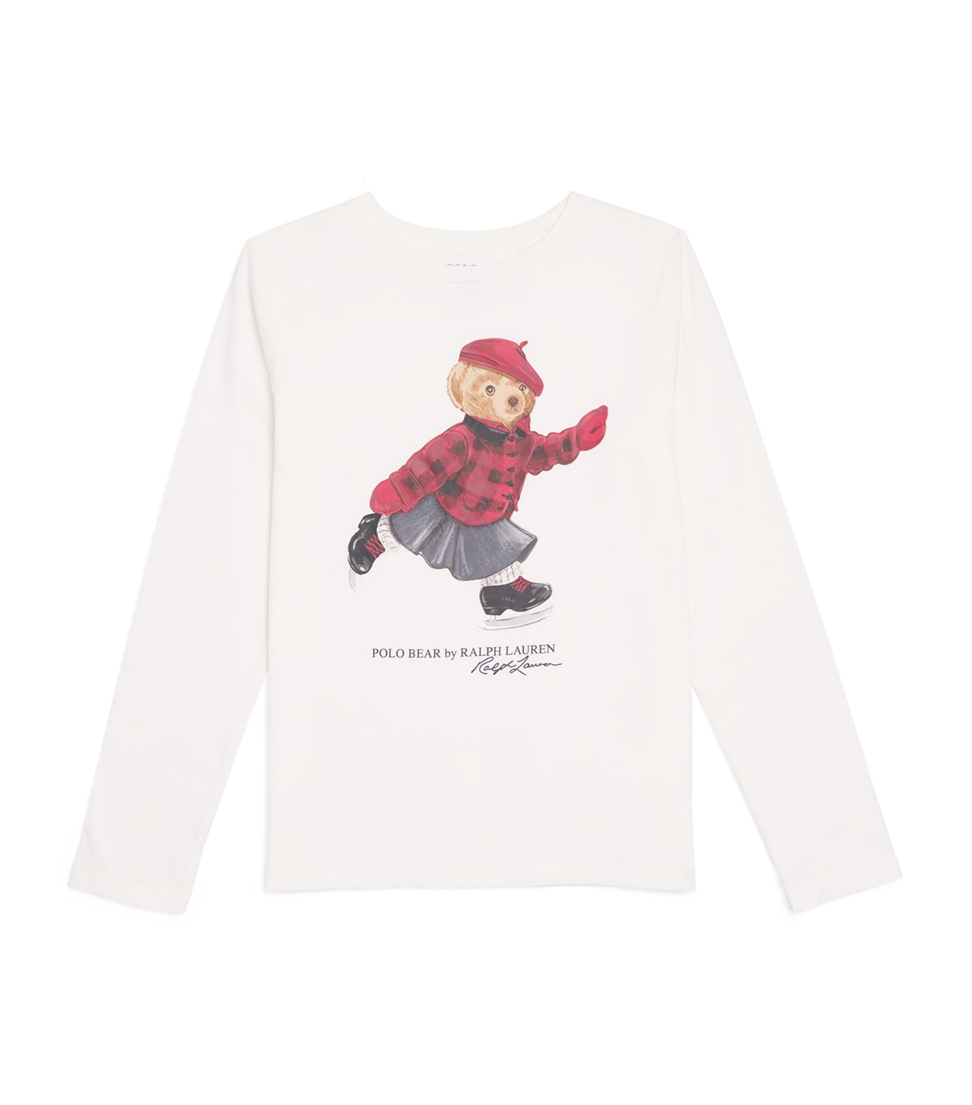 Ralph Lauren Kids Skating Polo Bear Long-Sleeve T-Shirt (2-7 Years)