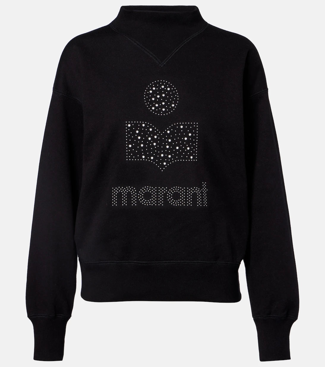 Marant Etoile - سويت شيرت موبي من القطن المخلوط والصوف بشعار الماركة