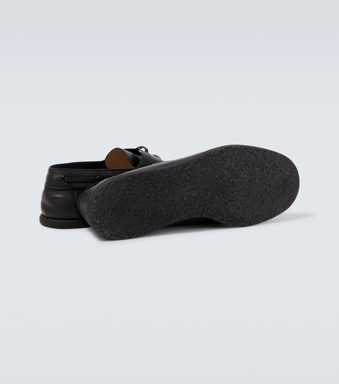 The Row - Novus leather boat shoes