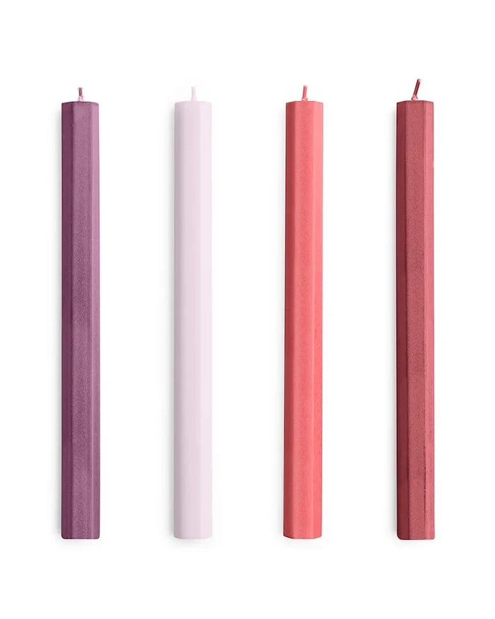 HAY Hexagon Candle Mum Seti 2,2 x 24 cm (4'lü)