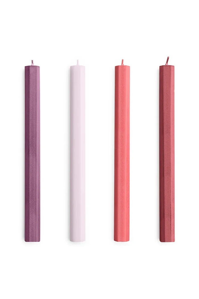 HAY Hexagon Candle Mum Seti 2,2 x 24 cm (4'lü)