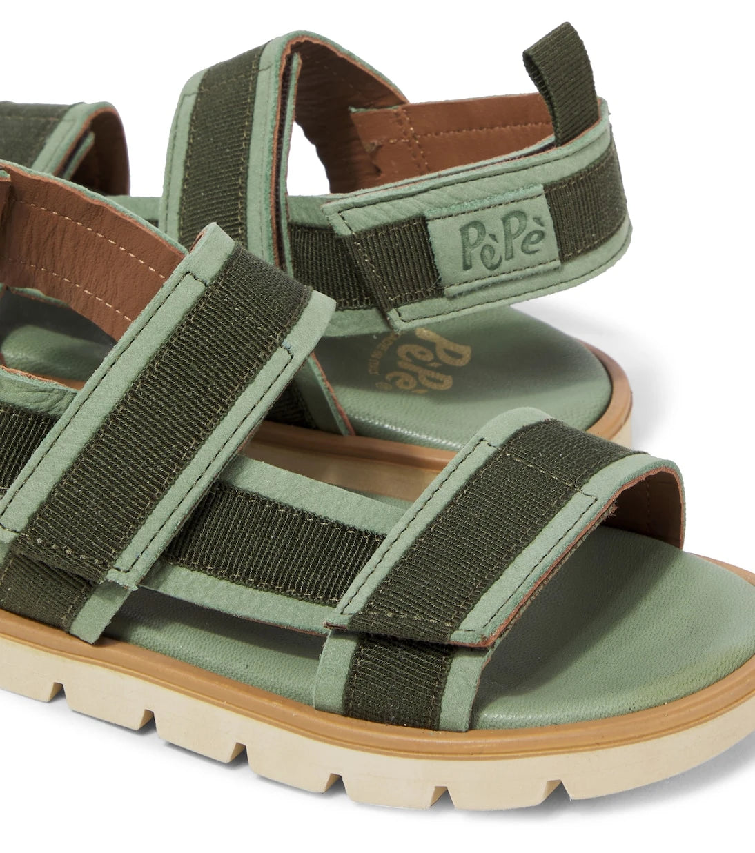 PèPè - Suede-trimmed sandals