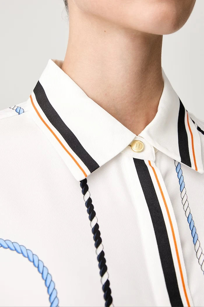 Tommy Hilfiger viskoz kadın gömlek