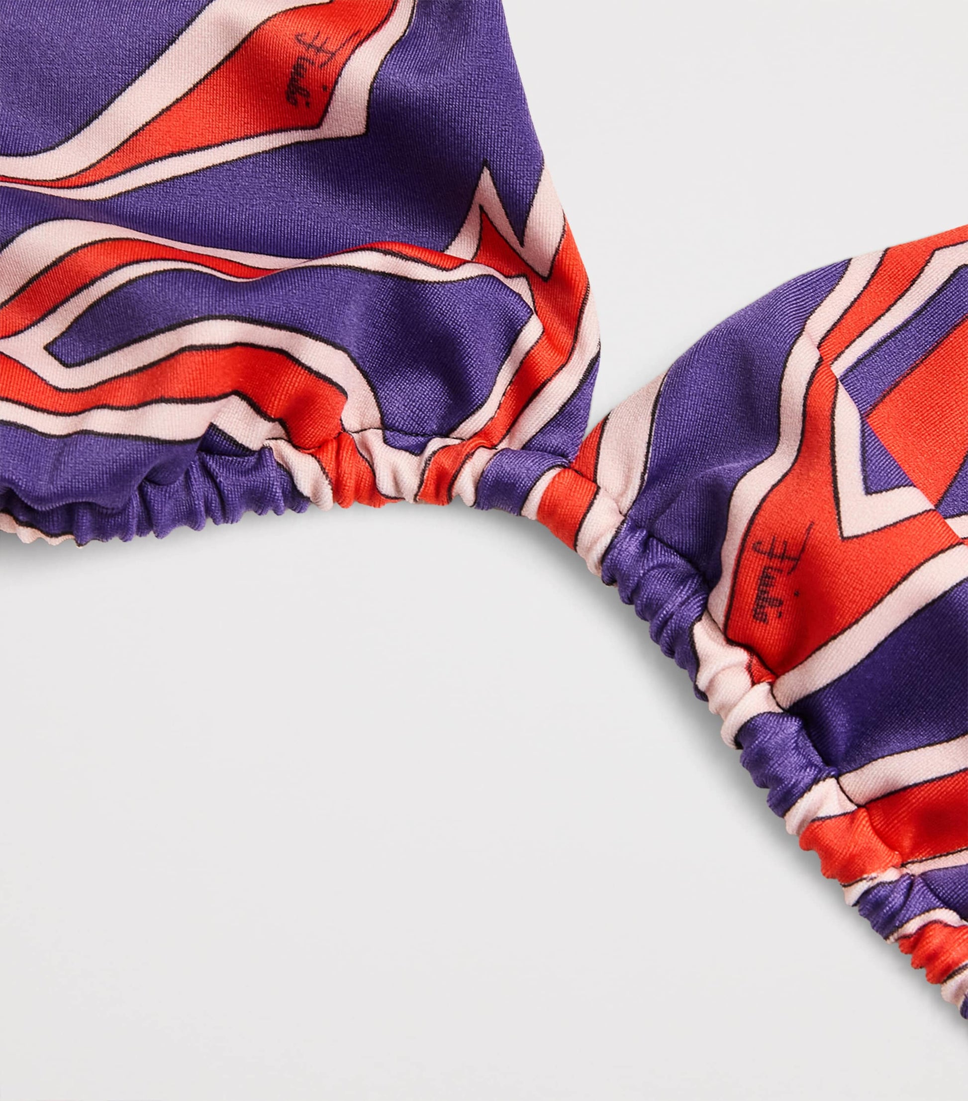 Multi Labirinto Print Bikini Top